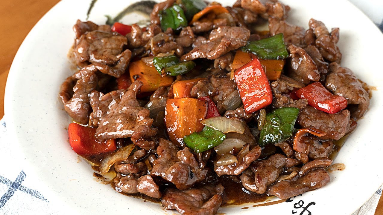 ternera con SALSA OSTRA 耗油牛肉